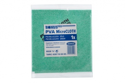 Törlőkendő, univerzális, 40x34 cm, BONUS "PVA MicroCLOTH", zöld