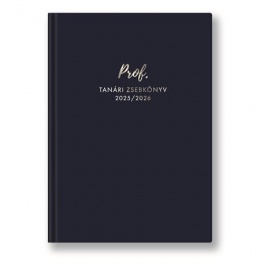 Tanári zsebkönyv, 2025/2026 tanév, A5, heti, TOPTIMER, kék