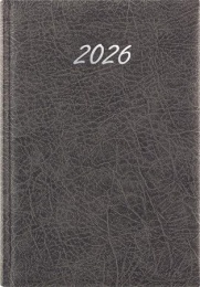 Naptár, tervező, A5, napi, DAYLINER, "Rebel", szürke